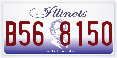 IL license plate B568150