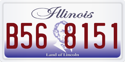 IL license plate B568151