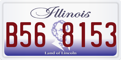 IL license plate B568153
