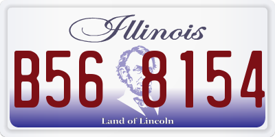IL license plate B568154