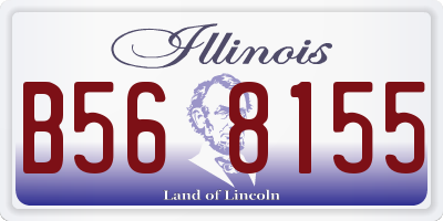 IL license plate B568155