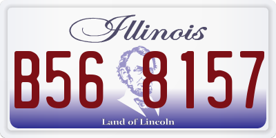 IL license plate B568157