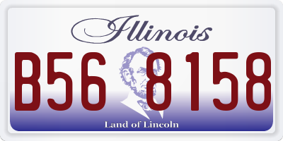IL license plate B568158