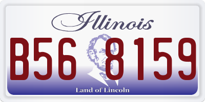 IL license plate B568159