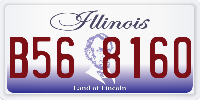 IL license plate B568160