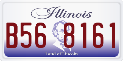 IL license plate B568161