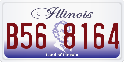 IL license plate B568164