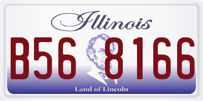 IL license plate B568166