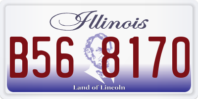 IL license plate B568170