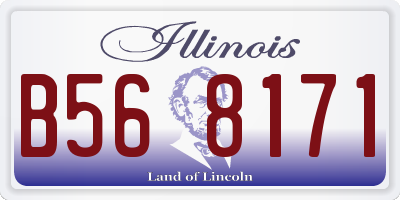 IL license plate B568171