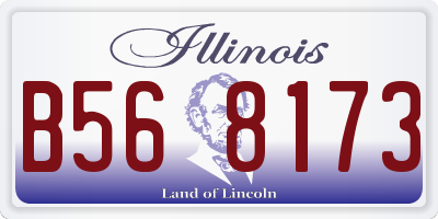 IL license plate B568173