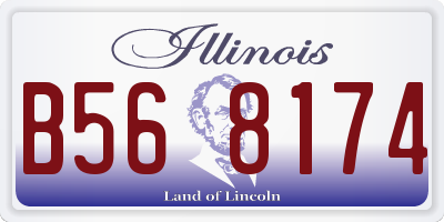 IL license plate B568174