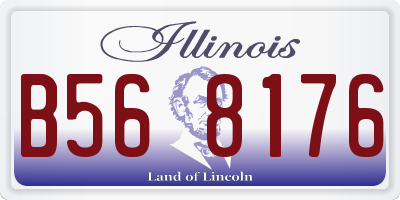 IL license plate B568176