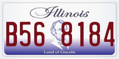 IL license plate B568184