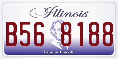 IL license plate B568188