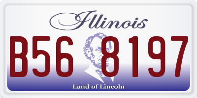 IL license plate B568197