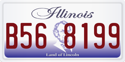IL license plate B568199