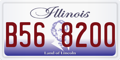 IL license plate B568200