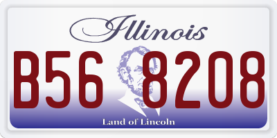 IL license plate B568208