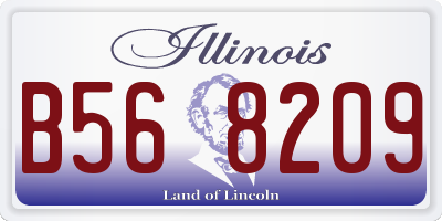 IL license plate B568209