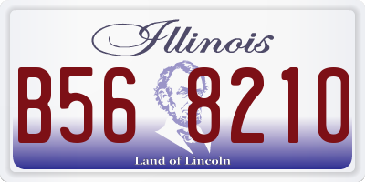IL license plate B568210
