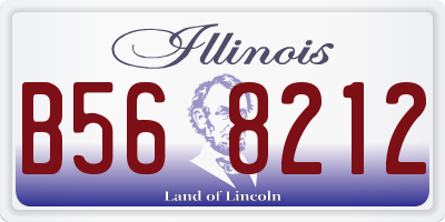 IL license plate B568212