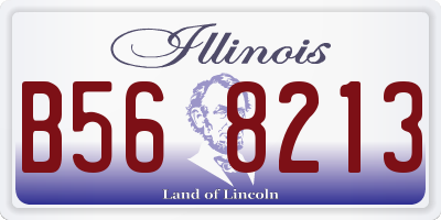 IL license plate B568213