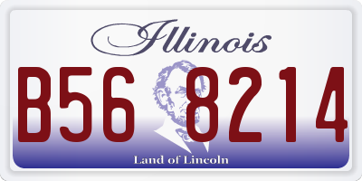 IL license plate B568214