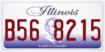 IL license plate B568215