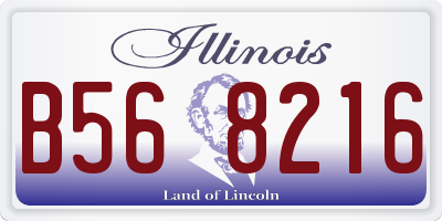 IL license plate B568216