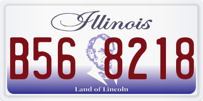 IL license plate B568218