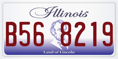 IL license plate B568219