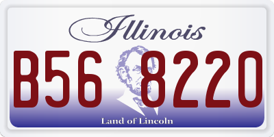 IL license plate B568220