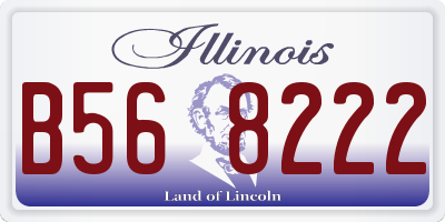 IL license plate B568222