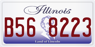 IL license plate B568223