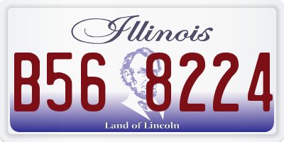 IL license plate B568224
