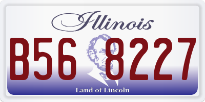 IL license plate B568227