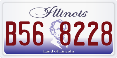 IL license plate B568228