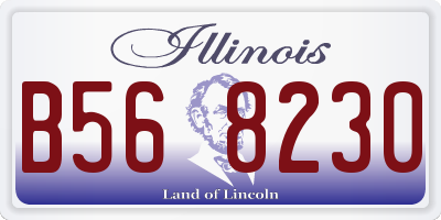 IL license plate B568230