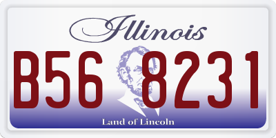 IL license plate B568231