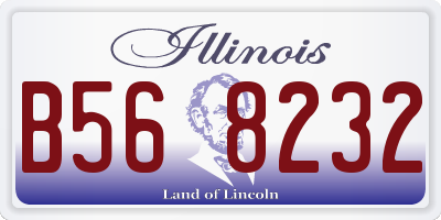 IL license plate B568232