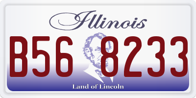 IL license plate B568233