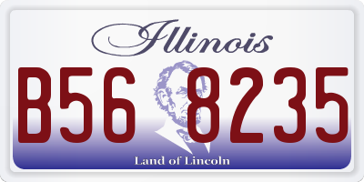 IL license plate B568235