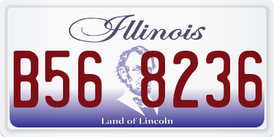 IL license plate B568236