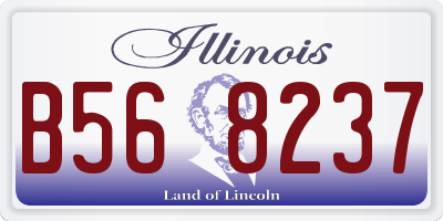 IL license plate B568237