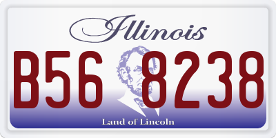 IL license plate B568238