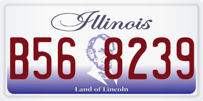 IL license plate B568239