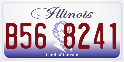 IL license plate B568241