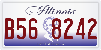 IL license plate B568242
