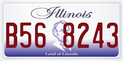 IL license plate B568243